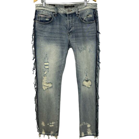 Cult of Individuality Other - Cult of Individuality Greaser Distressed Straight Leg Jeans Men's 33x34